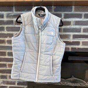 The North Face Light Gray Quilted Vest